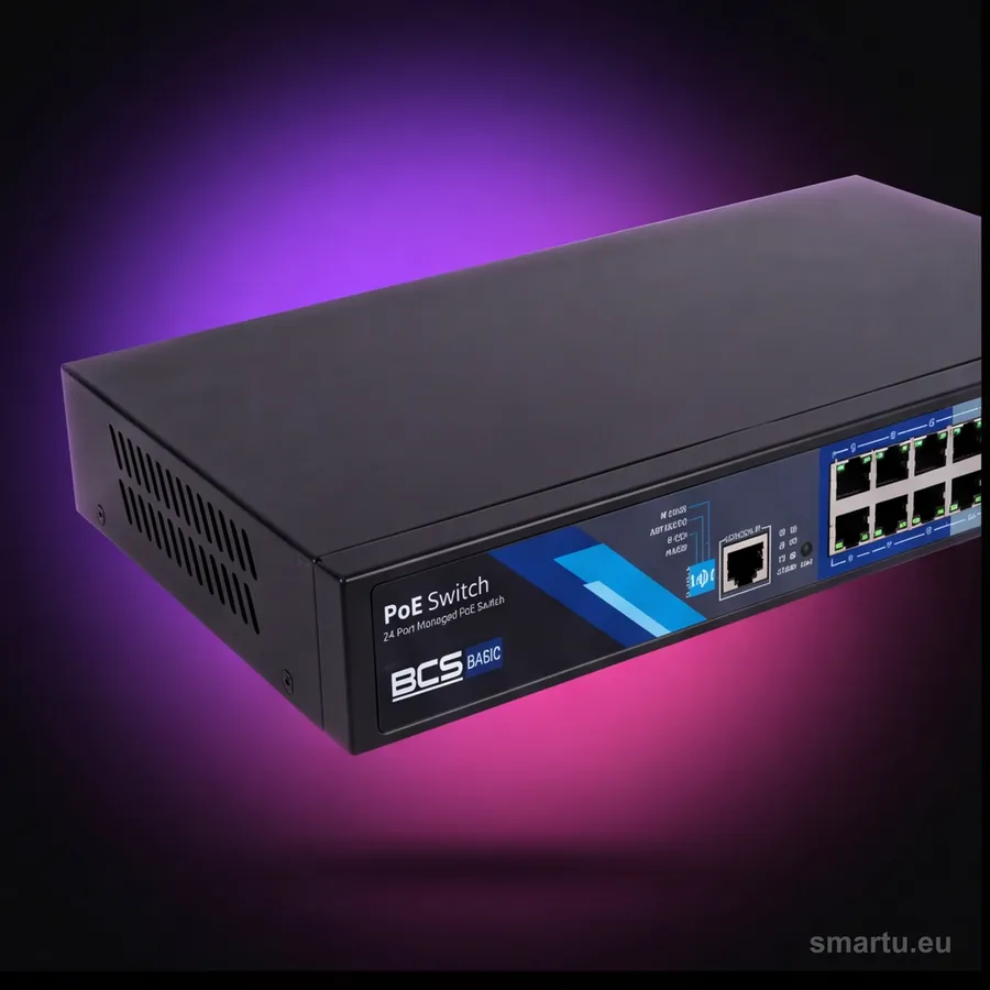Switch PoE BCS BASIC BCS-B-SP24G-2SFP-M Switch PoE BCS BASIC BCS-B-SP24G-2SFP-M