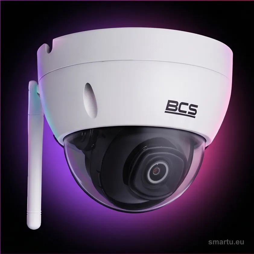 Kamera IP kopułkowa BCS LINE BCS-L-DIP14FSR3-W WiFi 4MP IK10 widok frontalny Kamera IP kopułkowa BCS LINE BCS-L-DIP14FSR3-W WiFi 4MP IK10 widok frontalny