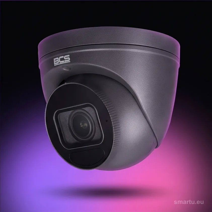 BCS POINT BCS-P-DIP54VSR4-Ai2-G kamera IP kopułkowa 4Mpx motozoom WDR IR 40m AI analityka grafitowa