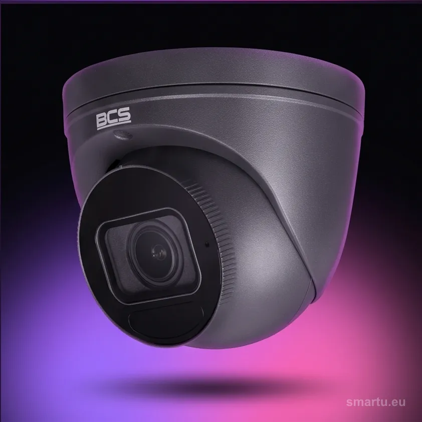 BCS Point BCS-P-EIP54VSR4-Ai2-G kamera kopułkowa IP 4Mpx motozoom 2.7-13.5mm IR 40m WDR wandałoodporna grafit