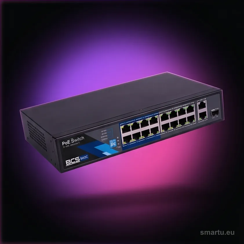 Switch PoE BCS BASIC BCS-B-SP1602G-1SFP Switch PoE BCS BASIC BCS-B-SP1602G-1SFP