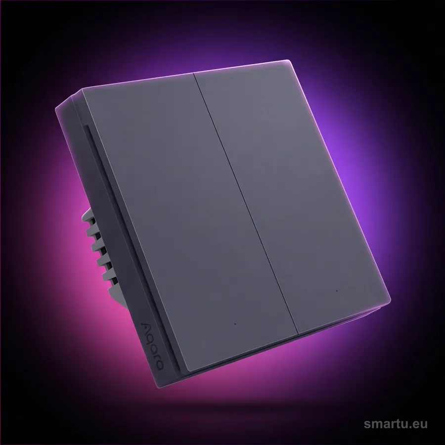 Aqara Smart Wall Switch H1 Szary podwójny bez przewodu neutralnego, ujęcie 1