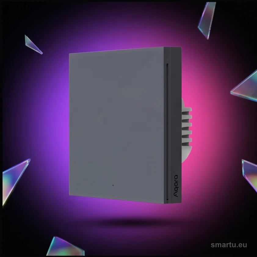 Aqara Smart Wall Switch H1 Szary pojedynczy bez neutrala, ujęcie 1