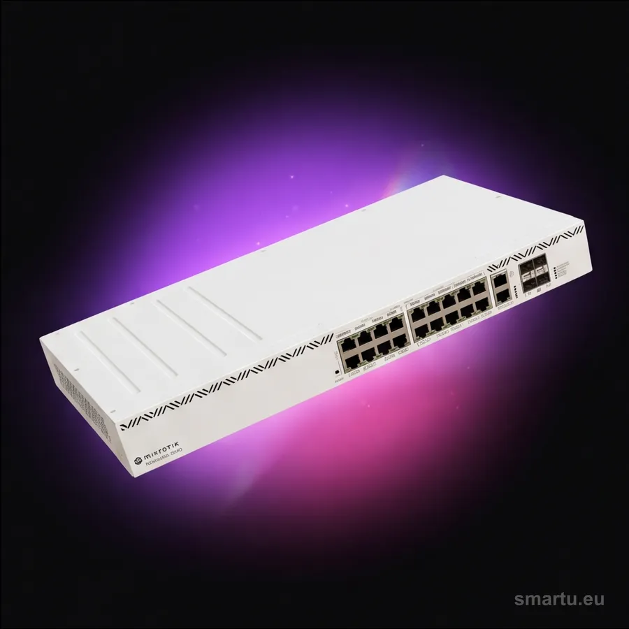 MikroTik CRS320-8P-8B-4S+RM switch PoE++ 802.3bt 16 portów Gigabit 4x SFP+ 10G rack zarządzalny RouterOS MikroTik CRS320-8P-8B-4S+RM switch PoE++ 802.3bt 16 portów Gigabit 4x SFP+ 10G rack zarządzalny RouterOS