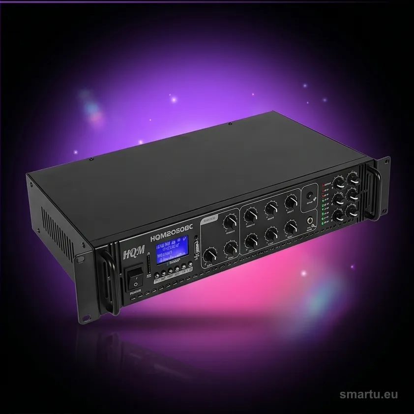 HQM HQM2060BC wzmacniacz PA 60W 6 stref FM MP3 Bluetooth USB SD 3 mikrofony 100V HQM HQM2060BC wzmacniacz PA 60W 6 stref FM MP3 Bluetooth USB SD 3 mikrofony 100V