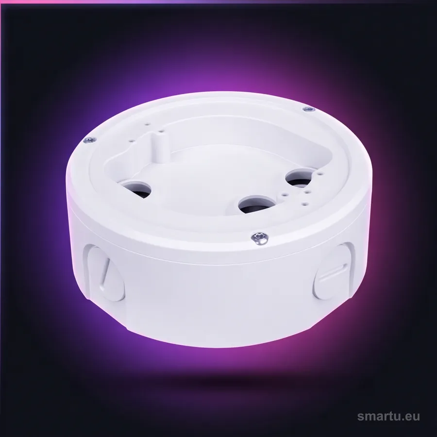 Aluminiowy adapter sufitowy BCS-U-FA z kamerą fisheye na suficie Aluminiowy adapter sufitowy BCS-U-FA z kamerą fisheye na suficie