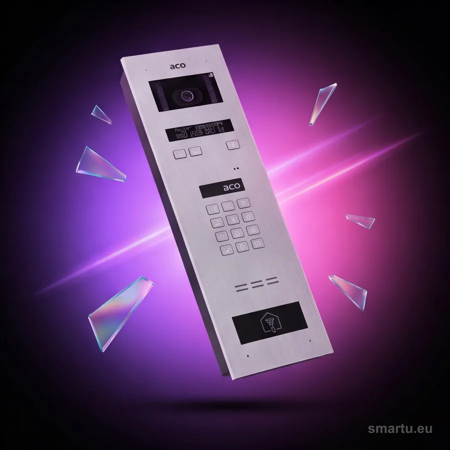 Panel domofonowy ACO INSPIRO 8+ G2 stal nierdzewna szyfrator czytnik zbliżeniowy LCD lista lokatorów Panel domofonowy ACO INSPIRO 8+ G2 stal nierdzewna szyfrator czytnik zbliżeniowy LCD lista lokatorów