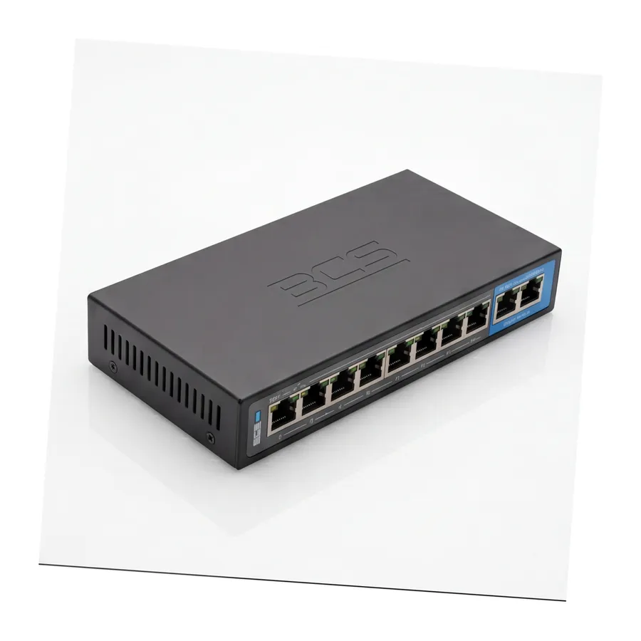 SWITCH POE dla 8 kamer IP BCS-B-SP0802G SWITCH POE dla 8 kamer IP BCS-B-SP0802G