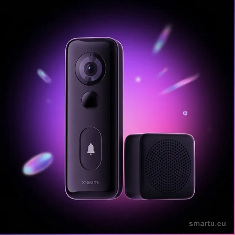 Xiaomi Smart Doorbell 3S wideodomofon Wi-Fi 2K AI 180 stopni bateria 5200mAh IP65 z gongiem Xiaomi Smart Doorbell 3S wideodomofon Wi-Fi 2K AI 180 stopni bateria 5200mAh IP65 z gongiem
