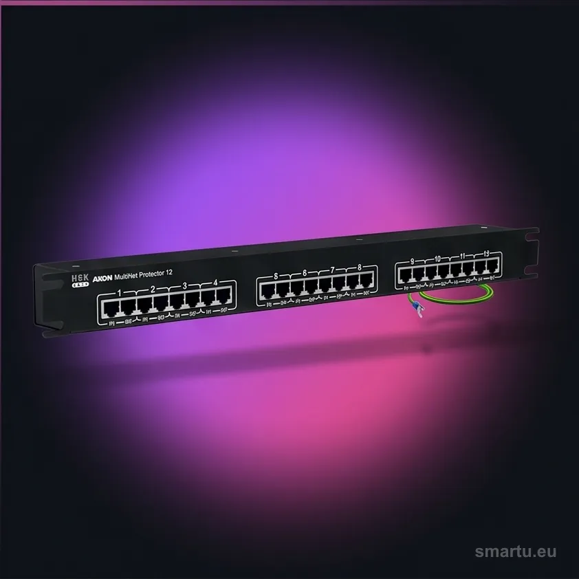 AXON Multi Net Protector 12 Ogranicznik Przepięć 12x RJ45 Ethernet Sieć LAN HSK Data