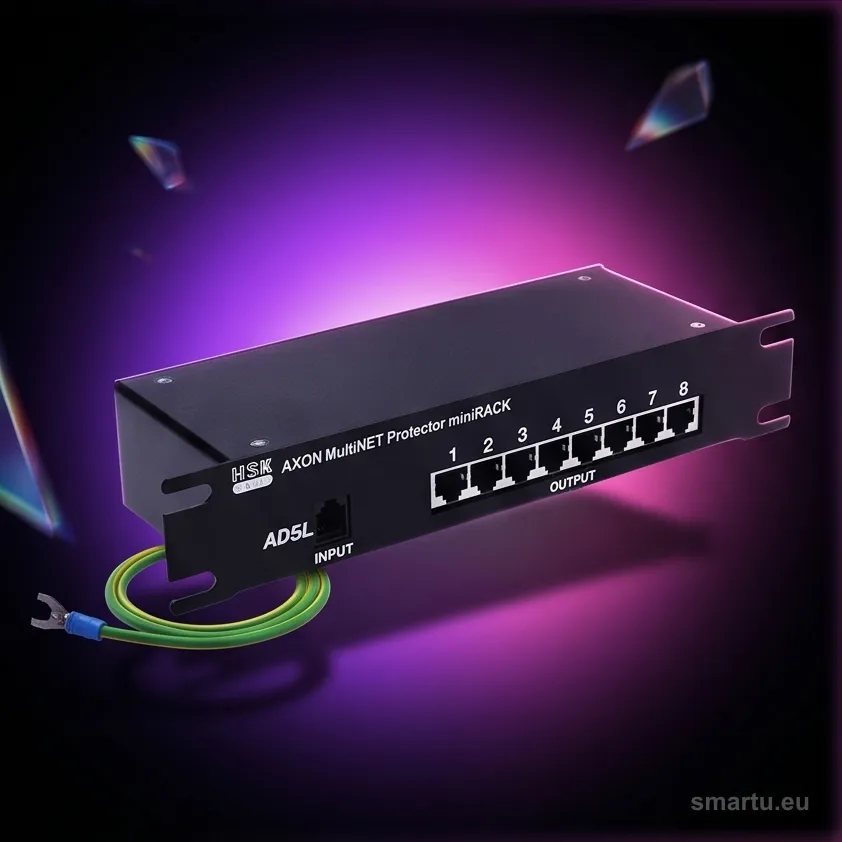 Ogranicznik przepięźć AXON Multi Net Protector miniRACK 8+1
