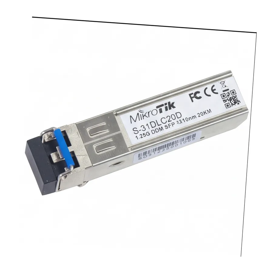 MODUŁ SFP MIKROTIK S-31DLC20D 1.25G SM 20km 1310nm MODUŁ SFP MIKROTIK S-31DLC20D 1.25G SM 20km 1310nm