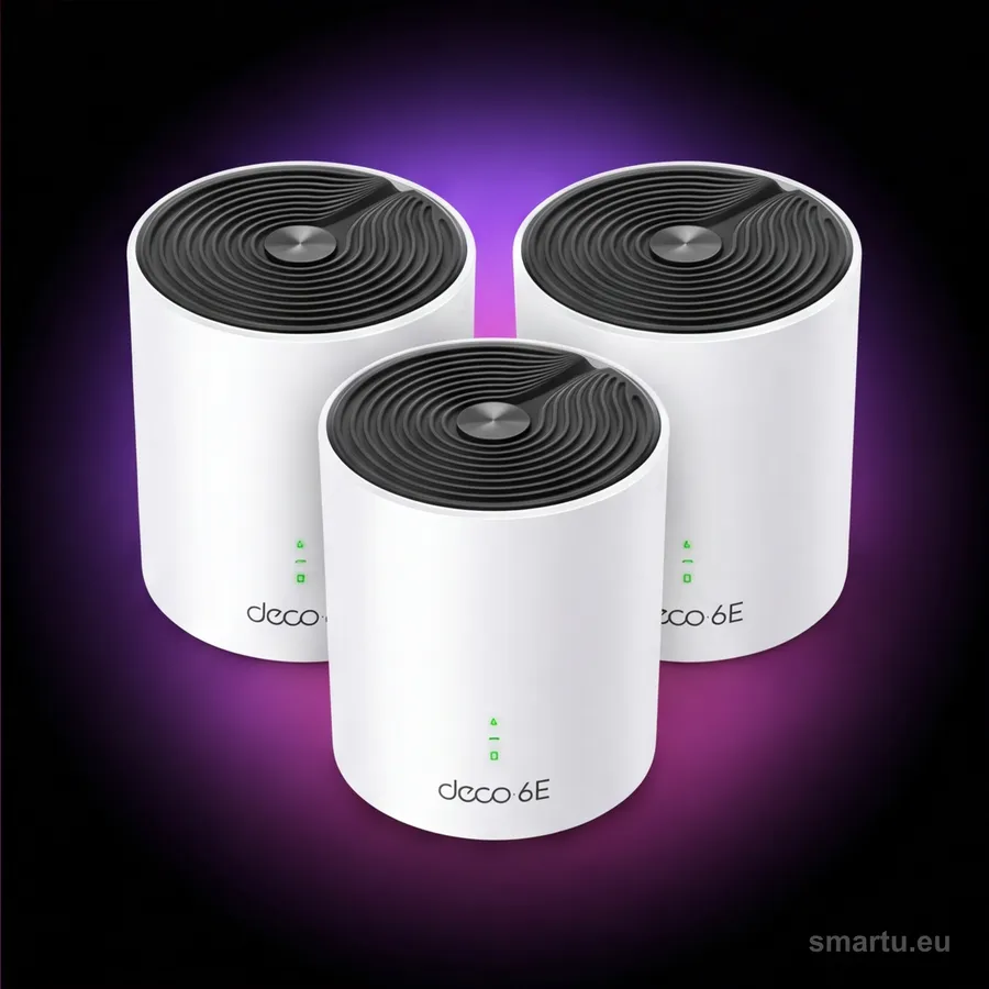 TP-Link Deco XE75 Pro 3-pack AXE5400 WiFi 6E Tri-Band Mesh, zasięg 670m2 port 2.5G TP-Link Deco XE75 Pro 3-pack AXE5400 WiFi 6E Tri-Band Mesh, zasięg 670m2 port 2.5G