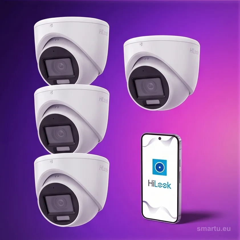 Kamera HiLook TVI-T8M-20DL 8MP 4K kopułkowa Dual Light opakowanie 4 sztuki Kamera HiLook TVI-T8M-20DL 8MP 4K kopułkowa Dual Light opakowanie 4 sztuki