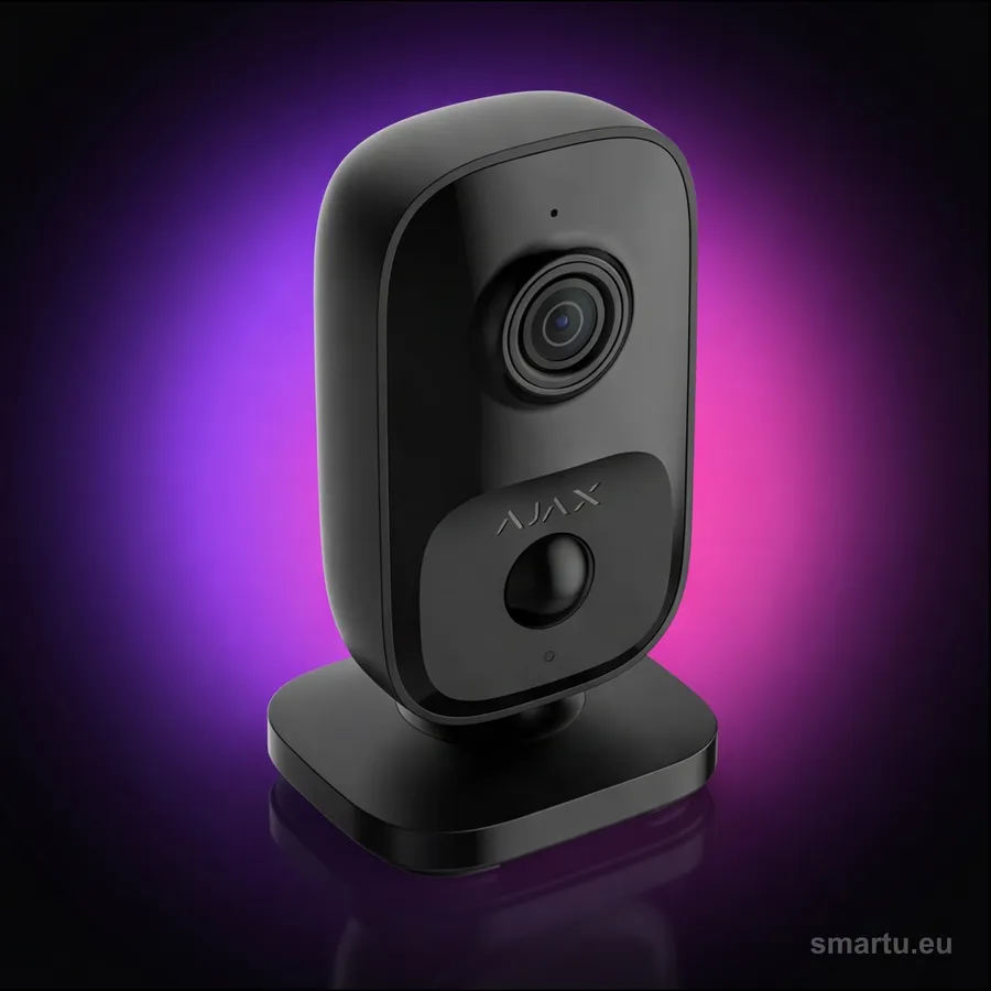 AJAX IndoorCam czarna kamera wewnętrzna WiFi 4MP PIR AI detekcja ruchu system alarmowy AJAX IndoorCam czarna kamera wewnętrzna WiFi 4MP PIR AI detekcja ruchu system alarmowy