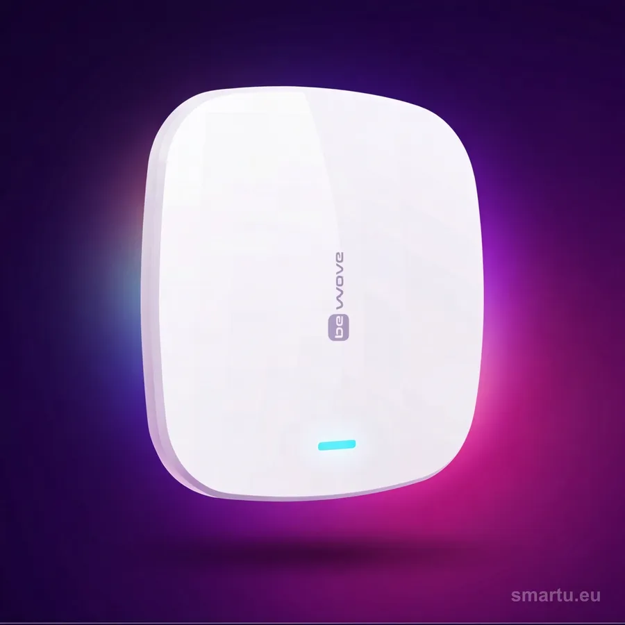 Kontroler SATEL BE WAVE Smart HUB Plus LV na białym tle Kontroler SATEL BE WAVE Smart HUB Plus LV na białym tle