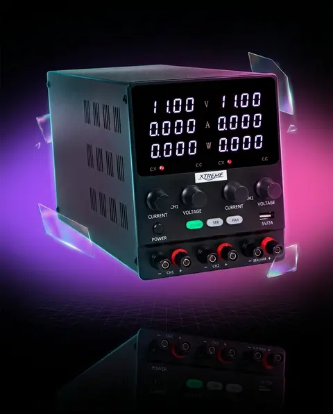 Zasilacz laboratoryjny XTREME SPS3010-2KD 30V/10A podwójny kanał Zasilacz laboratoryjny XTREME SPS3010-2KD 30V/10A podwójny kanał