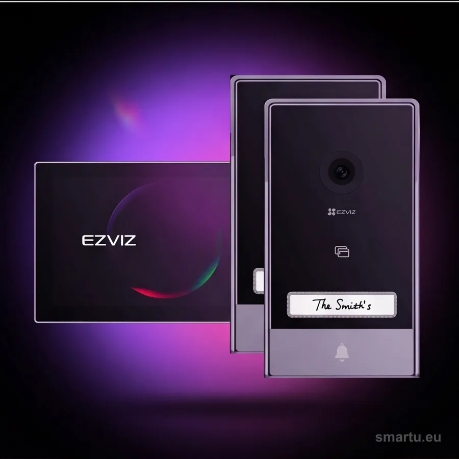 EZVIZ HP7 zestaw wideodomofonowy 2K WiFi 7 cali dwa panele bramowe 3MP smart home