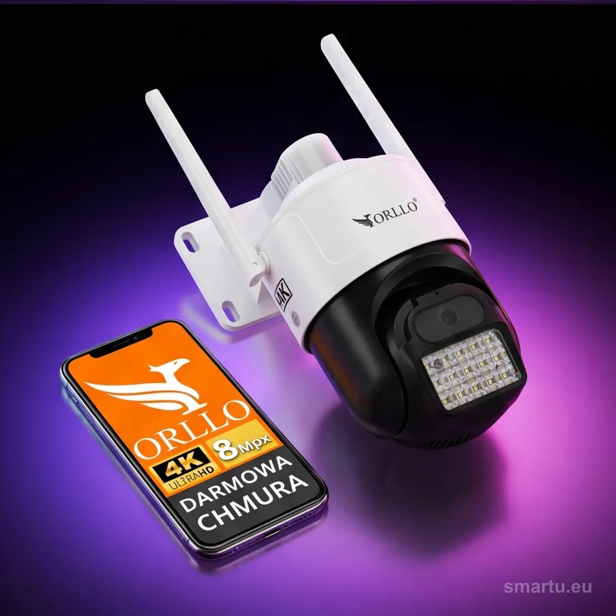Kamera IP ORLLO Z17 Ultra 4K zewnętrzna obrotowa GSM na kartę SIM 8MPx Kamera IP ORLLO Z17 Ultra 4K zewnętrzna obrotowa GSM na kartę SIM 8MPx