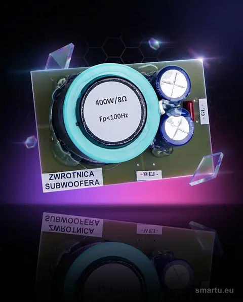 Zwrotnica głośnikowa subwoofera 400W 8ohm 100Hz filtr basowy Zwrotnica głośnikowa subwoofera 400W 8ohm 100Hz filtr basowy