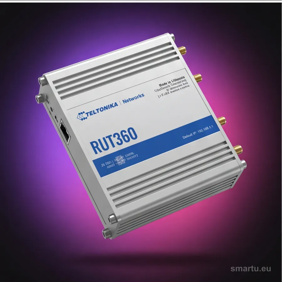Teltonika RUT360 router przemysłowy 4G LTE Cat6 WiFi 2x ETH IoT M2M RUT360000000 Teltonika RUT360 router przemysłowy 4G LTE Cat6 WiFi 2x ETH IoT M2M RUT360000000