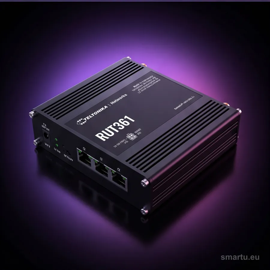 Teltonika RUT361 router przemysłowy 4G LTE Cat6 WiFi DualSIM PoE IOT VPN RutOS Teltonika RUT361 router przemysłowy 4G LTE Cat6 WiFi DualSIM PoE IOT VPN RutOS