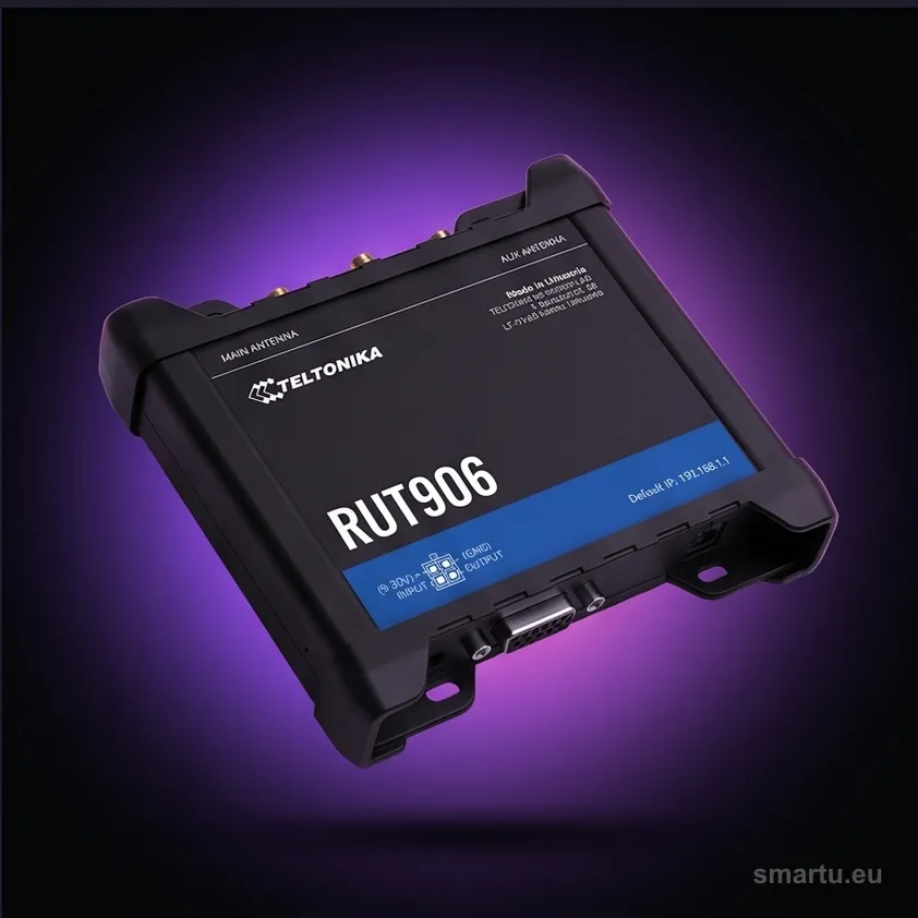 Teltonika RUT906 router przemysłowy 4G LTE RS232 RS485 dual SIM GPS RutOS Teltonika RUT906 router przemysłowy 4G LTE RS232 RS485 dual SIM GPS RutOS