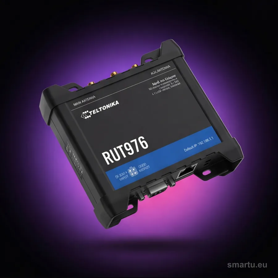 Teltonika RUT976 router przemysłowy 5G RedCap dual SIM PoE GPS -40°C do 75°C Teltonika RUT976 router przemysłowy 5G RedCap dual SIM PoE GPS -40°C do 75°C