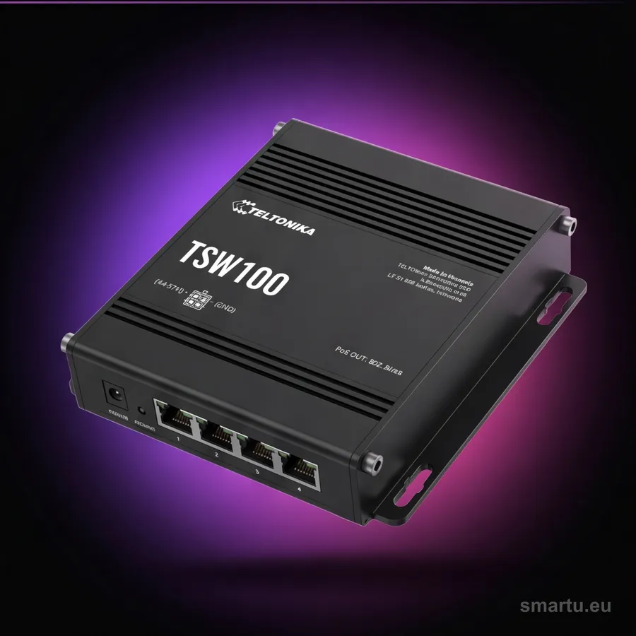 Teltonika TSW100 switch przemysłowy PoE (TSW100010000) Teltonika TSW100 switch przemysłowy PoE (TSW100010000)