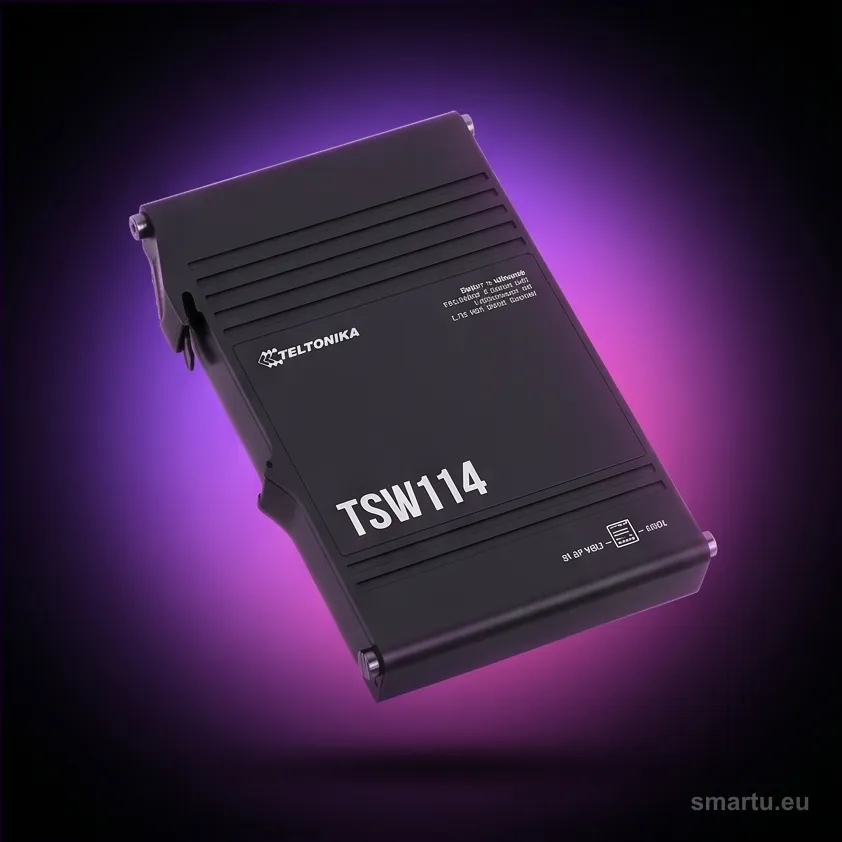 Teltonika TSW114 switch przemysłowy 5xGE (TSW114000000) DIN Teltonika TSW114 switch przemysłowy 5xGE (TSW114000000) DIN