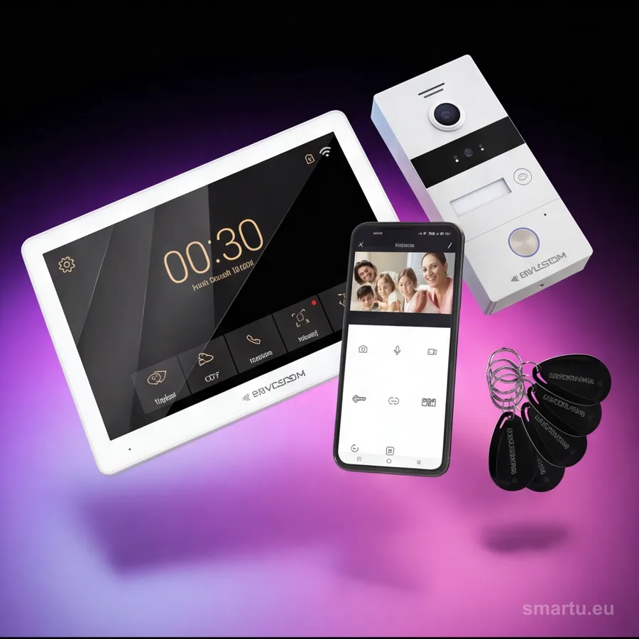 Wideodomofon REVIZOOM RM-T203HD BLACK monitor 10 cali z kamerą RC-212HD-CK Wideodomofon REVIZOOM RM-T203HD BLACK monitor 10 cali z kamerą RC-212HD-CK