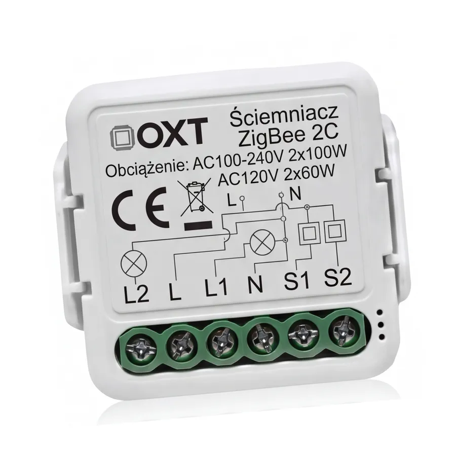 Moduł OXT mini ściemniacz 2 obwody ZigBee TUYA T266 Moduł OXT mini ściemniacz 2 obwody ZigBee TUYA T266