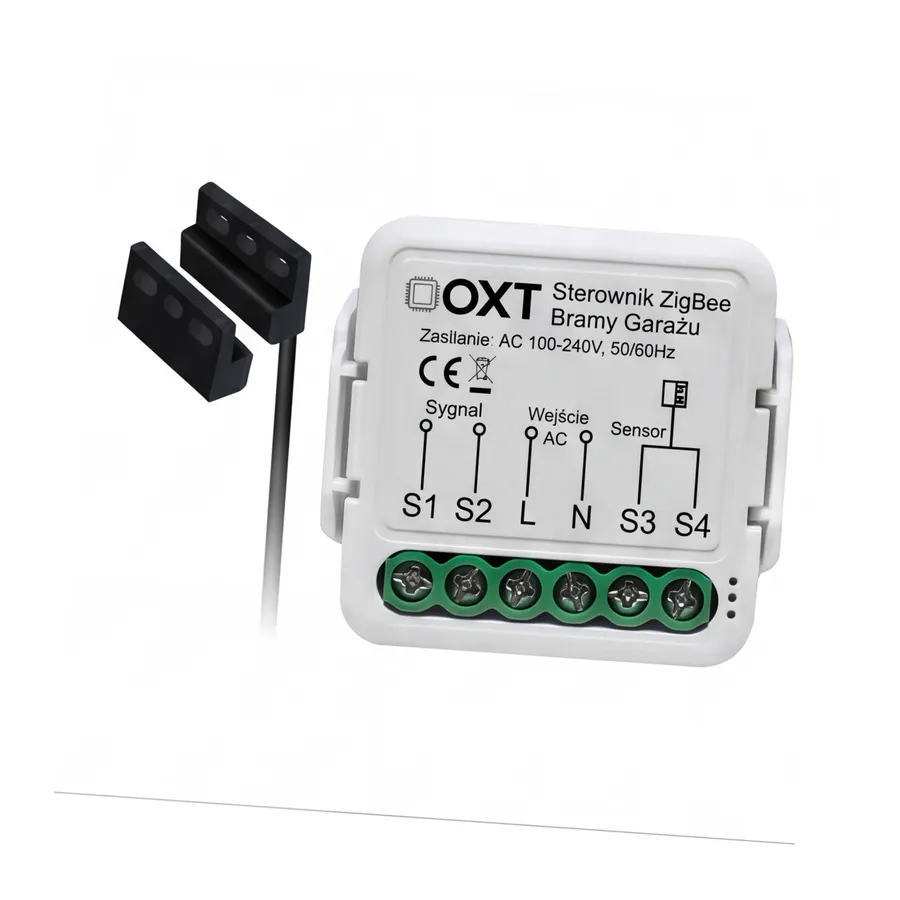 Moduł OXT z sensorem do silnika bramy garażu ZigBee TUYA T250G Moduł OXT z sensorem do silnika bramy garażu ZigBee TUYA T250G