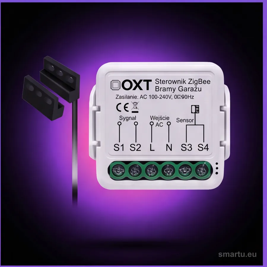 Moduł OXT z sensorem do silnika bramy garażu ZigBee TUYA T250G Moduł OXT z sensorem do silnika bramy garażu ZigBee TUYA T250G