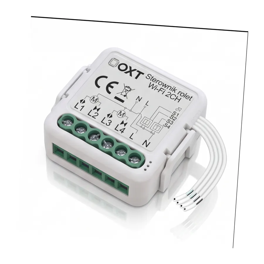 Moduł OXT mini sterownik 2 rolety WiFi TUYA T228 Moduł OXT mini sterownik 2 rolety WiFi TUYA T228