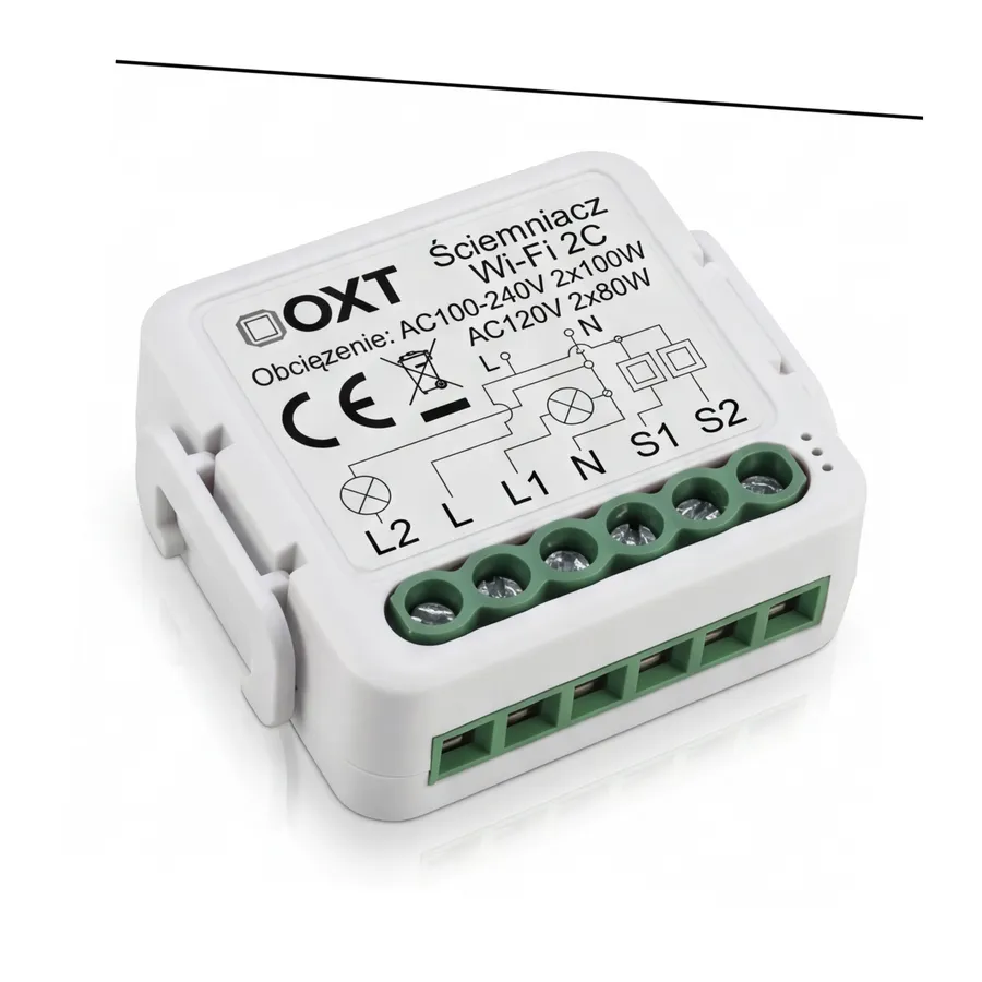 Moduł OXT mini ściemniacz 2 obwody WiFi TUYA T226 Moduł OXT mini ściemniacz 2 obwody WiFi TUYA T226