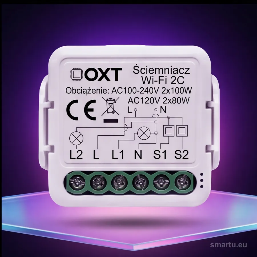 Moduł OXT mini ściemniacz 2 obwody WiFi TUYA T226 Moduł OXT mini ściemniacz 2 obwody WiFi TUYA T226