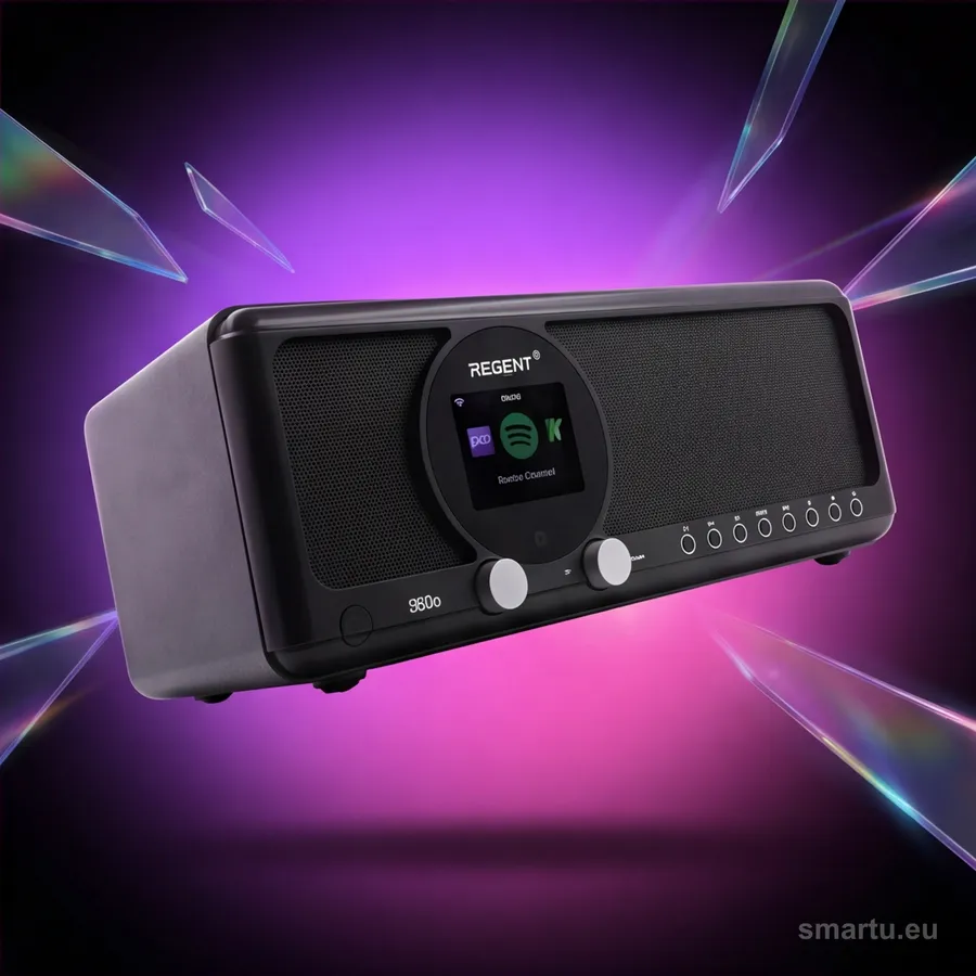 Radio internetowe Ferguson Regent i351s czarne, WiFi, DAB+, FM, Bluetooth, Spotify, 2×15 W Radio internetowe Ferguson Regent i351s czarne, WiFi, DAB+, FM, Bluetooth, Spotify, 2×15 W