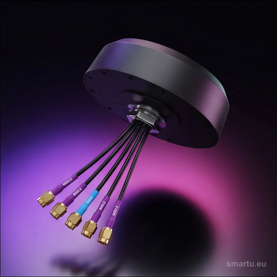 Teltonika PR1KCI49 antena dachowa 5G 4×4 MIMO + GNSS, SMA, IP67 do routera LTE Teltonika PR1KCI49 antena dachowa 5G 4×4 MIMO + GNSS, SMA, IP67 do routera LTE