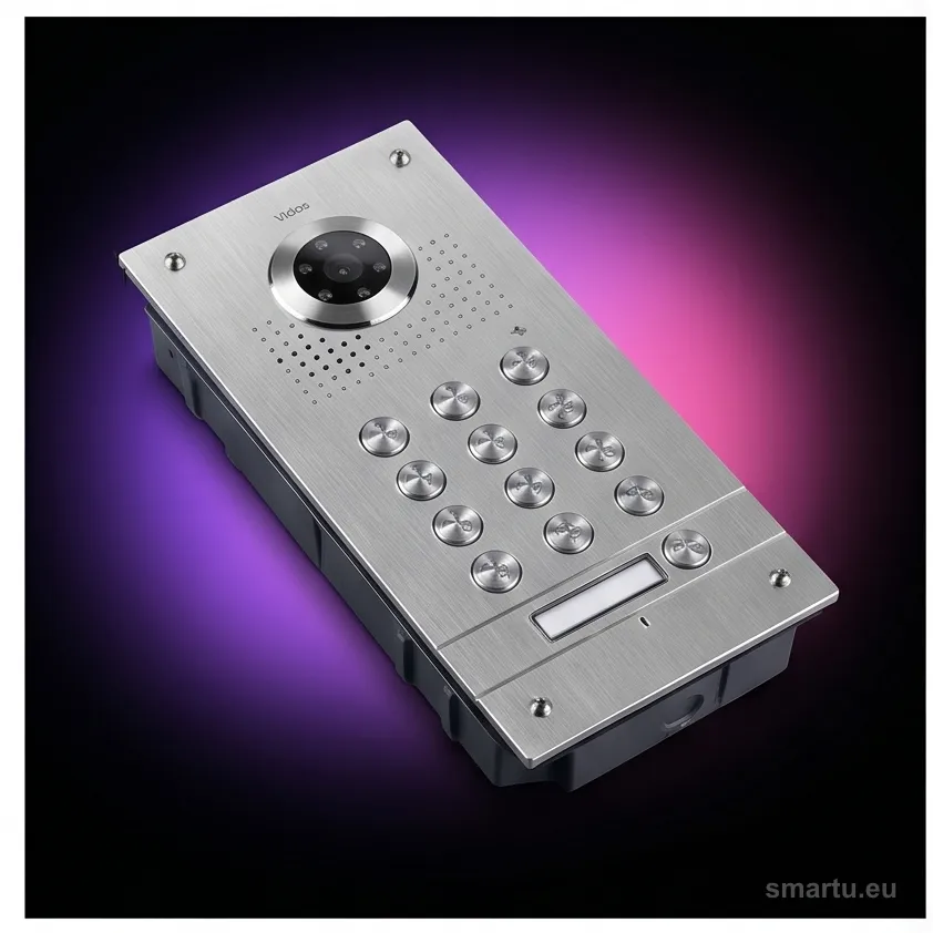 VIDOS S561D panel bramowy zewnętrzny wideodomofonowy szyfrator kamera IR stal nierdzewna VIDOS S561D panel bramowy zewnętrzny wideodomofonowy szyfrator kamera IR stal nierdzewna