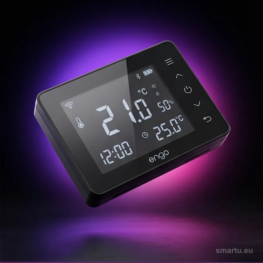 ENGO EONE-230B regulator temperatury ZigBee 3.0 podtynkowy 230V ogrzewanie podłogowe czarny, ujęcie 1