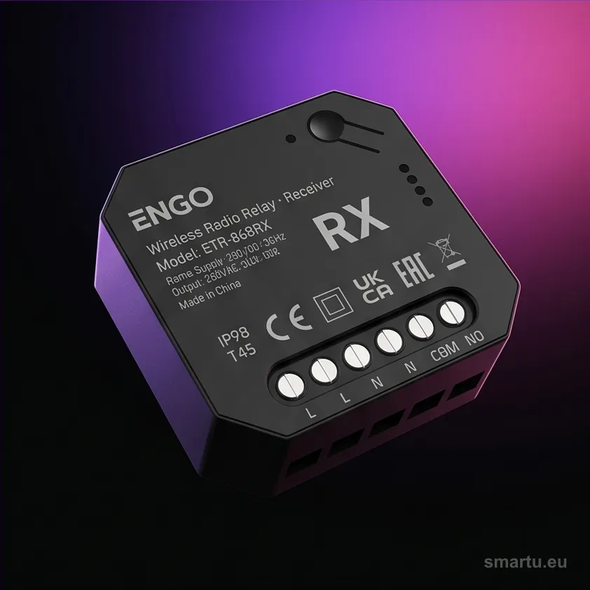 ENGO Controls ETR-868RX, Dodatkowy odbiornik do przekaźnika bezprzewodowego EngoLink ETR-868