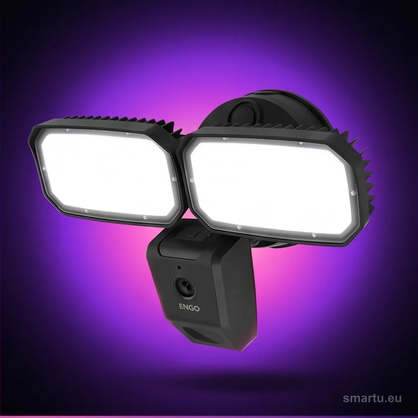 ENGO Controls ECAM-L2 kamera Smart WiFi 4MP reflektor LED 3000 lm zewnętrzna IP66 dwustronny dźwięk ENGO Controls ECAM-L2 kamera Smart WiFi 4MP reflektor LED 3000 lm zewnętrzna IP66 dwustronny dźwięk
