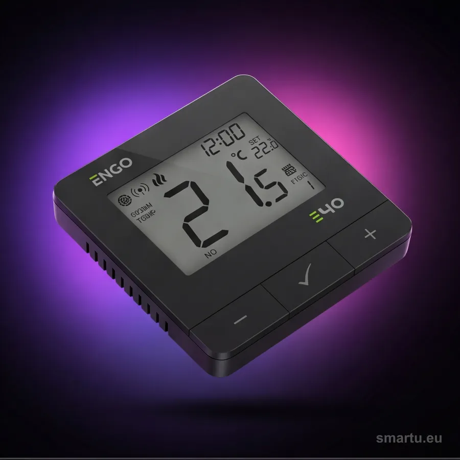 ENGO Controls E40-230B, Programowany, Internetowy natynkowy regulator temperatury ZigBee/868M — ujęcie 1