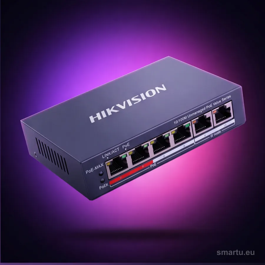 Switch Hikvision DS-3E0106P-E/M(B) Switch Hikvision DS-3E0106P-E/M(B)