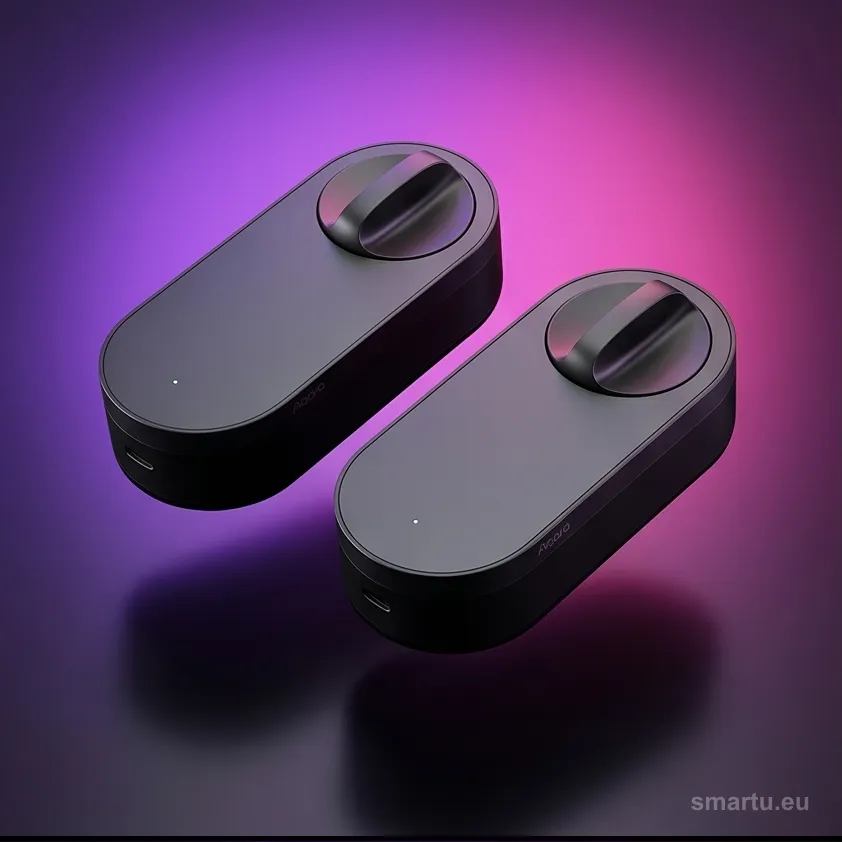 Aqara Smart Lock U200 Lite Czarny Inteligentny zamek do drzwi EL-D03D, ujęcie 1