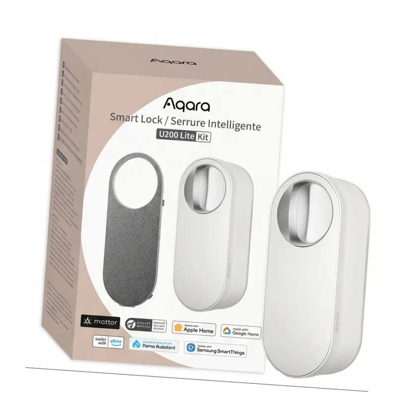 Aqara Smart Lock U200 Lite Biały Inteligentny zamek do drzwi EL-D03DW Aqara Smart Lock U200 Lite Biały Inteligentny zamek do drzwi EL-D03DW