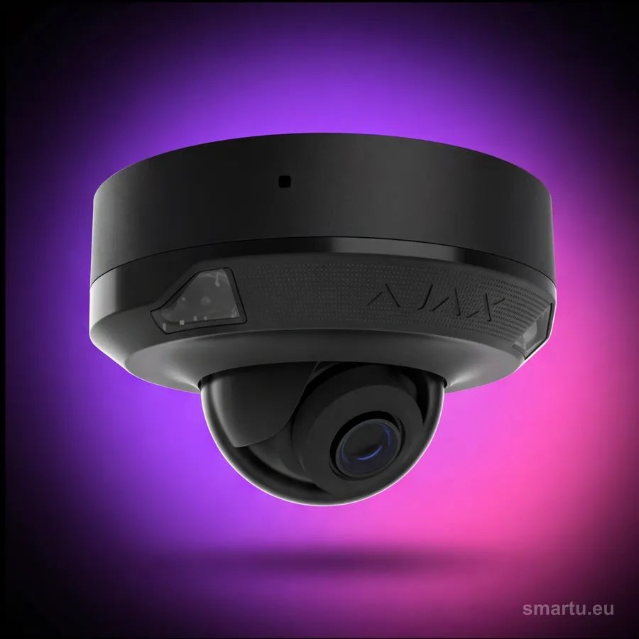 Ajax DomeCam Mini 8Mp 2.8mm czarna kamera IP kopułkowa 4K szklana kopułka Ajax DomeCam Mini 8Mp 2.8mm czarna kamera IP kopułkowa 4K szklana kopułka