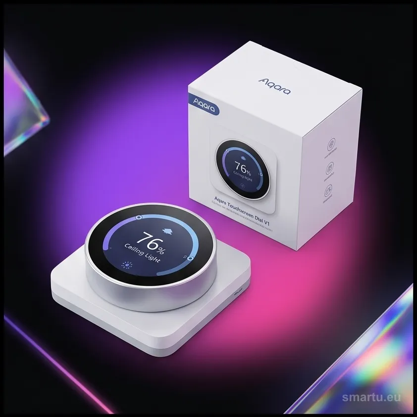 Aqara Touchscreen Dial V1 DS-K01D biały, panel dotykowy z pokrętłem, Zigbee 3.0, Matter, ujęcie 1