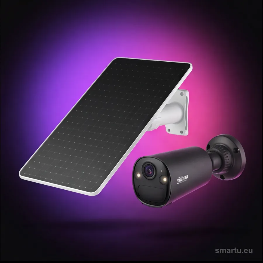 Zestaw Dahua KIT/BF4CA-0210B-XL/M0508, kamera WiFi 4 Mpx z panelem solarnym 8W i baterią 10000 mAh